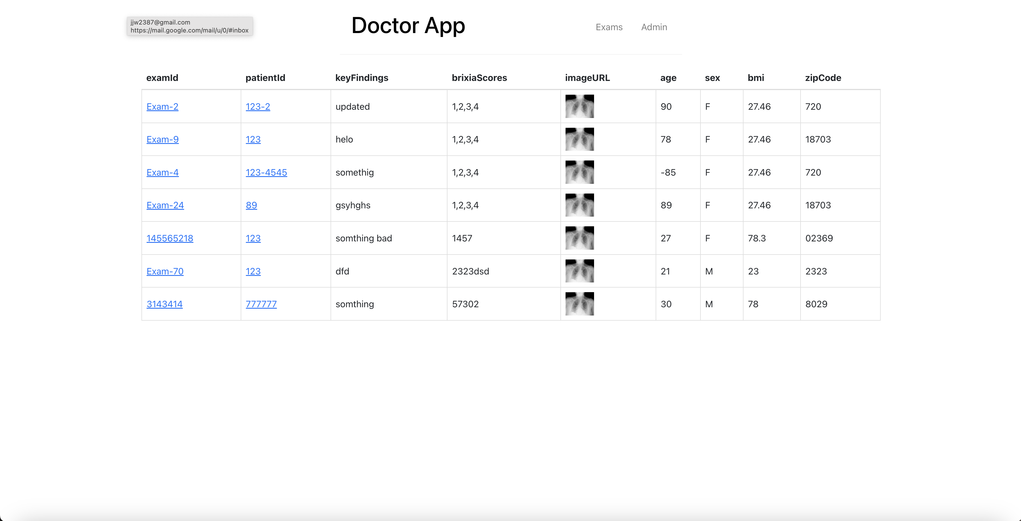 screenshot image of medical radiology App
